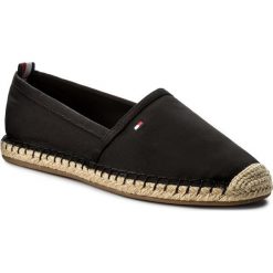 Espadryle TOMMY HILFIGER - Int Rana 1D FW0FW02924 Black 990. Czarne espadryle damskie TOMMY HILFIGER, bez wzorów, ze skóry ekologicznej, bez obcasa, na płaskiej podeszwie. W wyprzedaży za 179,00 zł.