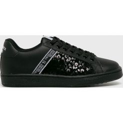 Trussardi Jeans - Buty. Czarne buty sportowe damskie Trussardi Jeans, bez wzorów, z jeansu, sportowe. W wyprzedaży za 359,90 zł.