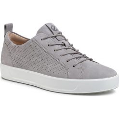 Sneakersy ECCO - Soft 8 M 45088402459 Moon Rock. Szare sneakersy męskie ecco, bez wzorów, ze skóry, rockowe, bez zapięcia. W wyprzedaży za 479,00 zł.
