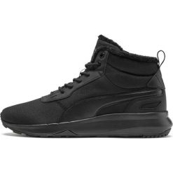 Buty Puma Activate Mid Wtr M 369784 01 czarne. Czarne buty sportowe męskie Puma, ze skóry ekologicznej, bez zapięcia. W wyprzedaży za 279,00 zł.