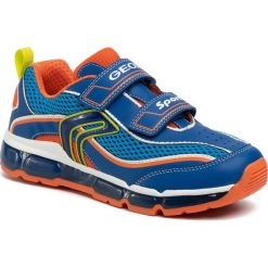 Sneakersy GEOX - J Android B. C J0244C 014BU C0685 DD Royal//Orange. Niebieskie trampki chłopięce Geox, bez wzorów, ze skóry ekologicznej, na rzepy. Za 329,00 zł.