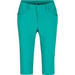 Bermudy z bengaliny bonprix szmaragdowy. Zielone spodnie damskie bonprix, bez wzorów. Za 99,99 zł.