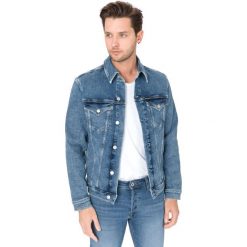 Calvin Klein Kurtka Niebieski. Niebieskie płaszcze męskie Calvin Klein, na wiosnę, m, bez wzorów, z elastanu, bez kaptura. Za 497,95 zł.