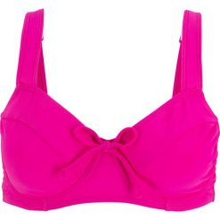 Biustonosz bikini minimizer na fiszbinach bonprix fuksja. Różowe stroje kąpielowe damskie bonprix, bez wzorów. Za 59,99 zł.