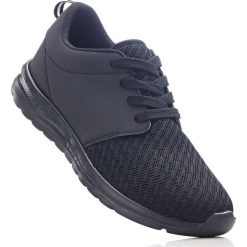 Sneakersy bonprix czarny. Buty sportowe damskie bonprix. Za 99,99 zł.