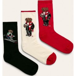Polo Ralph Lauren - Skarpetki (3-pack). Czarne skarpetki damskie Polo Ralph Lauren, bez wzorów. Za 169,90 zł.