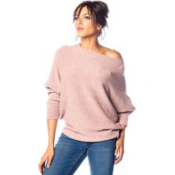 Sweter "Melina" w kolorze jasnoróżowym. Różowe swetry damskie So Cachemire, l, bez wzorów, z kaszmiru, bez rękawów, bez kaptura. W wyprzedaży za 159,95 zł.