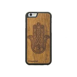 IPhone 6/6S Drewniane etui Hamsa Imbuia. Brązowe etui damskie marki Bewood, z lakierowanej skóry. Za 109,00 zł.