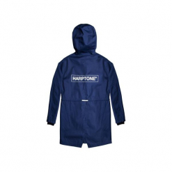 Kurtka Parka Harptone Navy. Niebieskie kurtki damskie marki Harp Team, s, z nadrukiem, z poliesteru, z kapturem. Za 399,00 zł.
