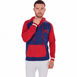 AUDEN CAVILL bluza męska AC18F SM7004 XXL ciemnoniebieski. Niebieskie bluzy męskie Auden Cavill, xxl, z aplikacjami, bez kołnierzyka, bez rękawów, bez kaptura. Za 189,00 zł.