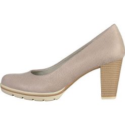 Buty ślubne damskie: Skórzane czółenka w kolorze jasnoszarym