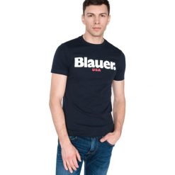 Blauer Koszulka Niebieski. Niebieskie podkoszulki męskie Blauer, xl, z nadrukiem, z bawełny. Za 223,95 zł.