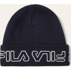 Fila - Czapka. Czarne czapki męskie Fila, bez wzorów, z bawełny. W wyprzedaży za 69,90 zł.