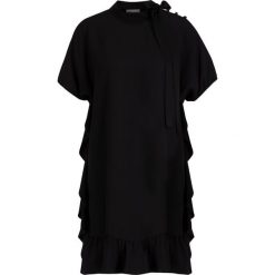 Sukienka koktajlowa Red Valentino SR0VAJ50. Czarne sukienki damskie Red Valentino, bez wzorów, z wiskozy, wizytowe, bez kołnierzyka, bez rękawów. W wyprzedaży za 1029,00 zł.