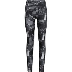 Legginsy z nadrukiem bonprix czarny z nadrukiem. Czarne spodnie damskie bonprix, z nadrukiem. Za 79,99 zł.