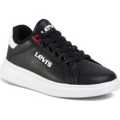 Sneakersy LEVI'S - VELL0010S Black 0003. Czarne trampki chłopięce bez wzorów, ze skóry ekologicznej, bez zapięcia. Za 219,00 zł.