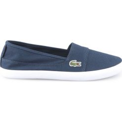 Lacoste Marice Slip On Buty Niebieski. Niebieskie trampki i tenisówki damskie Lacoste, bez wzorów, z materiału, bez zapięcia. Za 292,95 zł.
