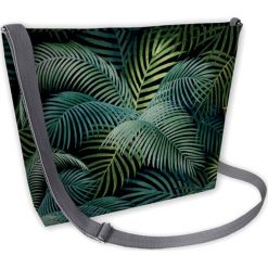 Torebka "Samba" w kolorze czarnym ze wzorem - (S)31 x (W)24 x (G)7 cm. Czarne torebki klasyczne damskie Bertoni, w paski, z tkaniny, na ramię, bez dodatków. W wyprzedaży za 52,95 zł.
