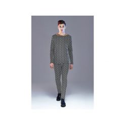 Chinosy męskie: Spodnie dzianinowe Skinny Fit BLACK and WHITE DeLuxe |Bling-Bling|