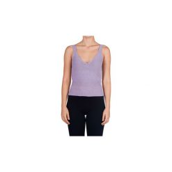 Bluzki Kaos Collezioni LP1FP011. Fioletowe bluzki damskie Kaos Collezioni, xs, bez wzorów, bez kołnierzyka, bez rękawów. Za 198,33 zł.