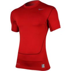 Nike Koszulka męska Core Compression SS Top 2.0 czerwona r. S (449792 653). Czerwone koszulki sportowe męskie Nike, m. Za 84,39 zł.