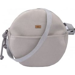 Torebka okrągła "MOON BAG" z eko-zamszu, kolor jasnoszary JASNO SZARY ZAMSZ. Szare listonoszki damskie me&BAGS, bez wzorów, z zamszu, przez ramię, małe, bez dodatków. Za 219,00 zł.