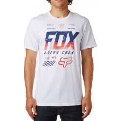 T-shirty męskie: FOX T-Shirt Męski Escaped Ss Tee S Biały