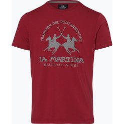 La Martina - T-shirt męski, czerwony. Czerwone t-shirty męskie marki La Martina, m, z nadrukiem, z dżerseju. Za 59,95 zł.