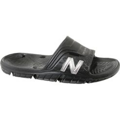 New Balance SD104BS. Czarne kapcie męskie New Balance, z materiału. Za 69,99 zł.