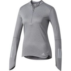 Bluzki damskie: Adidas Koszulka Response 1/2 Zip Long Sleeve Tee Szara r. XS (B47695*XS)