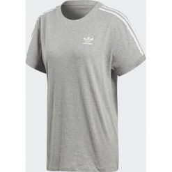 Bluzki damskie: Adidas Koszulka damska Originals 3 Stripes szara r. 40 (CY4982)
