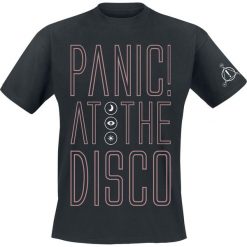 T-shirty męskie: Panic! At The Disco Outline Name T-Shirt czarny