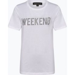 Marie Lund - T-shirt damski – Coordinates, biały. Białe t-shirty damskie Marie Lund, s, bez wzorów, z dekoltem karo. Za 39,95 zł.