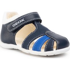 Sandały GEOX - B Elthan B. C B021PC 05410 C4226 Navy/Royal. Niebieskie sandały dziewczęce Geox, ze skóry ekologicznej, bez zapięcia. Za 179,00 zł.