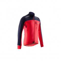 Kurtka na rower szosowy ROADCYCLING 500 męska. Czerwone kurtki męskie bomber B'TWIN, m, z elastanu. Za 199,99 zł.