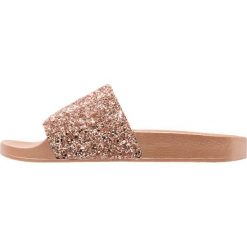 Chodaki damskie: Office SPANDANGLE Klapki rose gold glitter