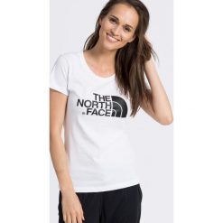 The North Face - Top. Białe topy damskie marki The North Face, s, z nadrukiem, z bawełny, z okrągłym kołnierzem. Za 119,90 zł.
