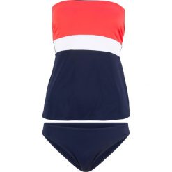 Tankini (2 części), zrównoważony produkt bonprix koralowy. Różowe stroje kąpielowe damskie bonprix, bez wzorów. Za 89,99 zł.