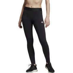 Legginsy adidas Asymmetrical 3-Stripes DX7969. Czarne spodnie damskie Adidas, z bawełny, na fitness i siłownię. Za 119,00 zł.