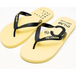 Japonki - Żółty. Żółte klapki męskie Cropp, bez wzorów. Za 39,99 zł.