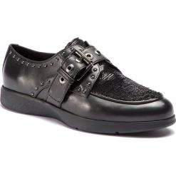 Półbuty GEOX - D Arjola G D92DHG 043AY C9999 Black. Czarne półbuty damskie marki Geox, na co dzień, bez wzorów, ze skóry, bez obcasa, na płaskiej podeszwie, bez zapięcia. Za 559,00 zł.