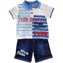 T-shirty chłopięce z krótkim rękawem: 2-częściowy zestaw w kolorze niebieskim