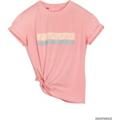 T-shirt BEACHIN' CORAL. Pomarańczowe t-shirty damskie Pakamera, z nadrukiem, z bawełny, bez kołnierzyka. Za 129,00 zł.