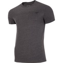 T-shirt męski TSM300A - ciemny szary melanż. Szare koszulki męskie 4f, m, bez wzorów, z bawełny, bez kołnierzyka. Za 39,99 zł.