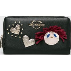Love Moschino - Portfel. Czarne portfele damskie marki Love Moschino, z materiału. Za 439,90 zł.