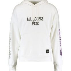 Bluzy męskie: Sixth June CLASSIC OVERSIZE WITH KANGAROO POCKET & FLOCK PRINTS Bluza z kapturem offwhite