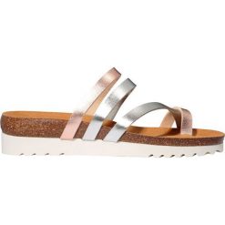 Scholl Damskie japonki Alma Bioprint RoseGold / Silver F273982226 (rozmiar 40). Szare klapki damskie Scholl, bez wzorów, bez obcasa. W wyprzedaży za 140,00 zł.
