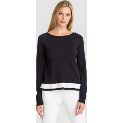 SWETER Twinset. Czarne swetry damskie Twinset, s, z aplikacjami, z dzianiny, bez rękawów, bez kaptura. Za 679,00 zł.