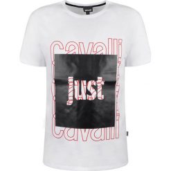 Just Cavalli T-shirt. T-shirty męskie Roberto Cavalli, z nadrukiem, z bawełny, z okrągłym kołnierzem. Za 279,00 zł.
