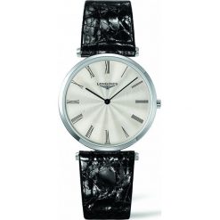 LONGINES PROMOCJA La Grande Classique L4.755.4.71.2. Szare zegarki męskie LONGINES, srebrne. W wyprzedaży za 3350,00 zł.